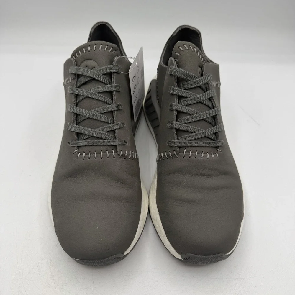 Adidas Wings & Horns WH NMD_R2 Shoes Mens 11 Ash Grey Leather‎ Sneakers BB3117